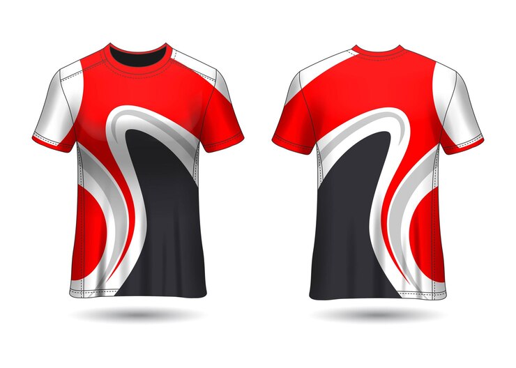 Camiseta Sport Design Camiseta de carreras para la vista frontal y posterior del uniforme del club