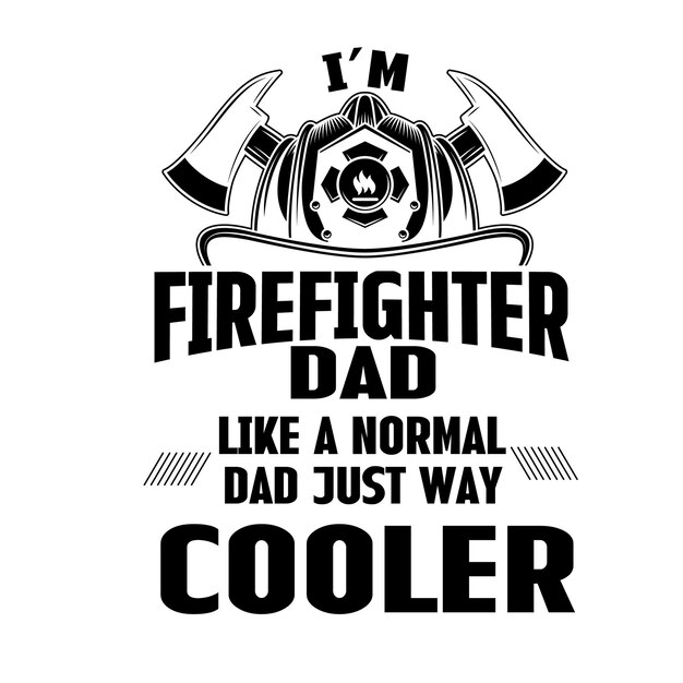 La camiseta SVG de FIREFIGHTER tiene un diseño vectorial de tipografía