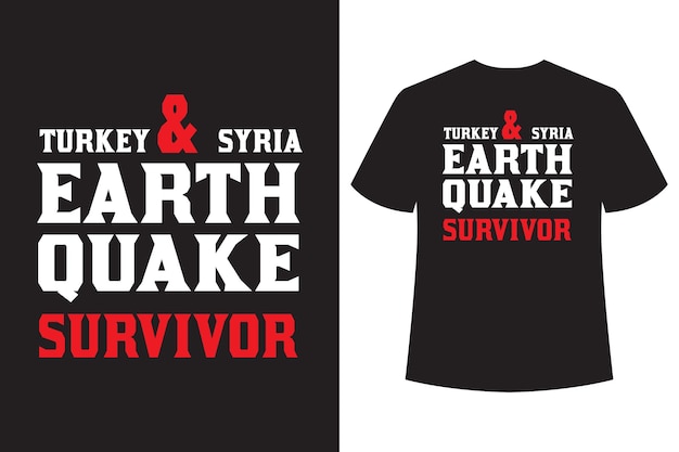 Vector camiseta terremoto