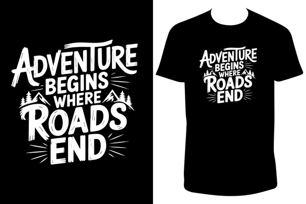 Camiseta de tipografía motivacional