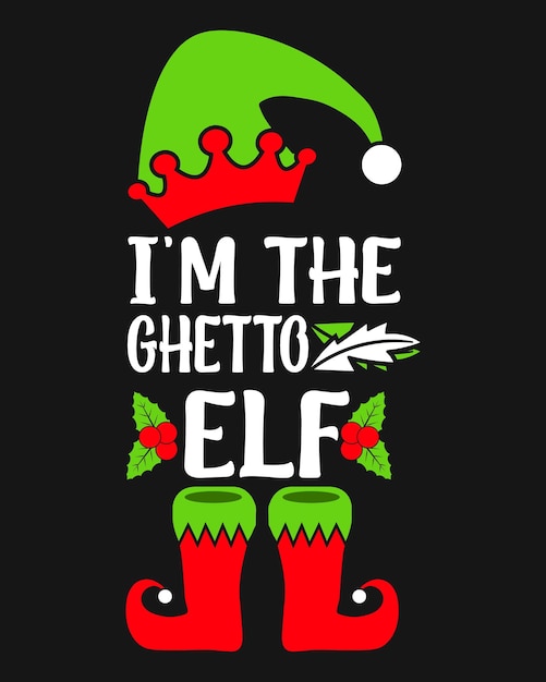 Camiseta de tipografía de Navidad Camisetta de tipografía Camisetas de vacaciones