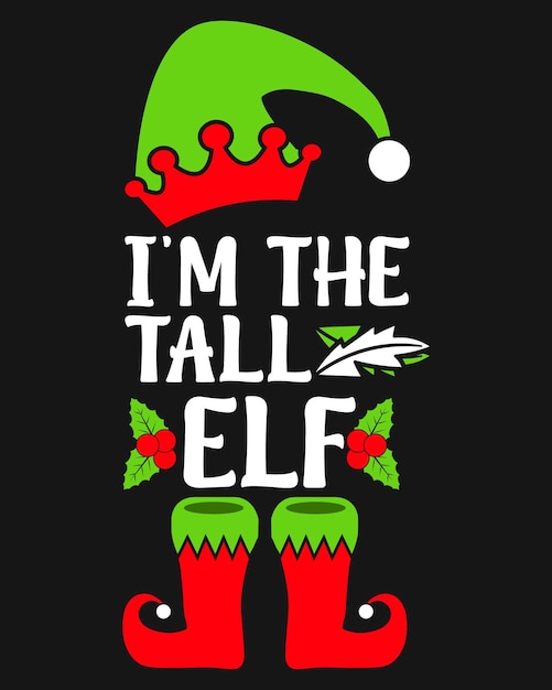 Camiseta de tipografía de Navidad Camisetta de tipografía Camisetas de vacaciones