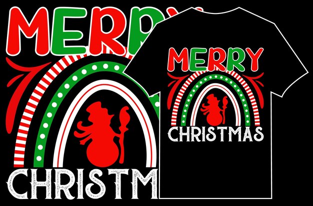 Camiseta tipográfica de Navidad Vector. Feliz navidad