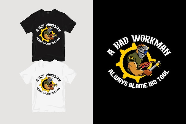 camiseta de los trabajadores de soldadura