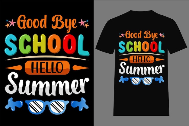 Camiseta de verano Bye Bye School