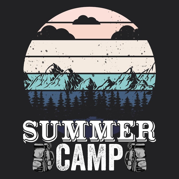 Vector camiseta de verano camiseta de estado de ánimo de vacaciones de verano dulce