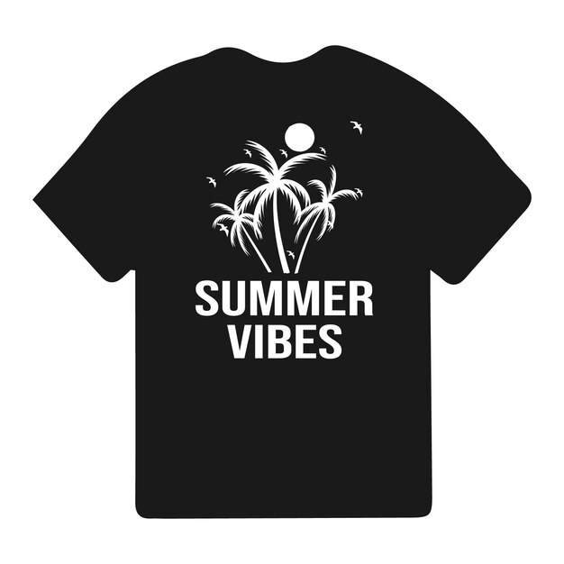 Vector camiseta de verano diseño paraíso de verano verano playa vacaciones camisetas verano surf camiseta