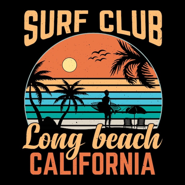 camiseta de vibración de playa de verano