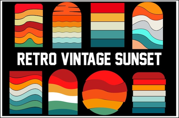 camiseta vintage para el atardecer