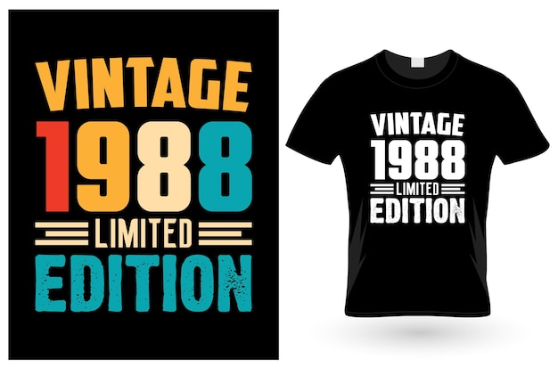 Camiseta vintage de edición limitada de 1988