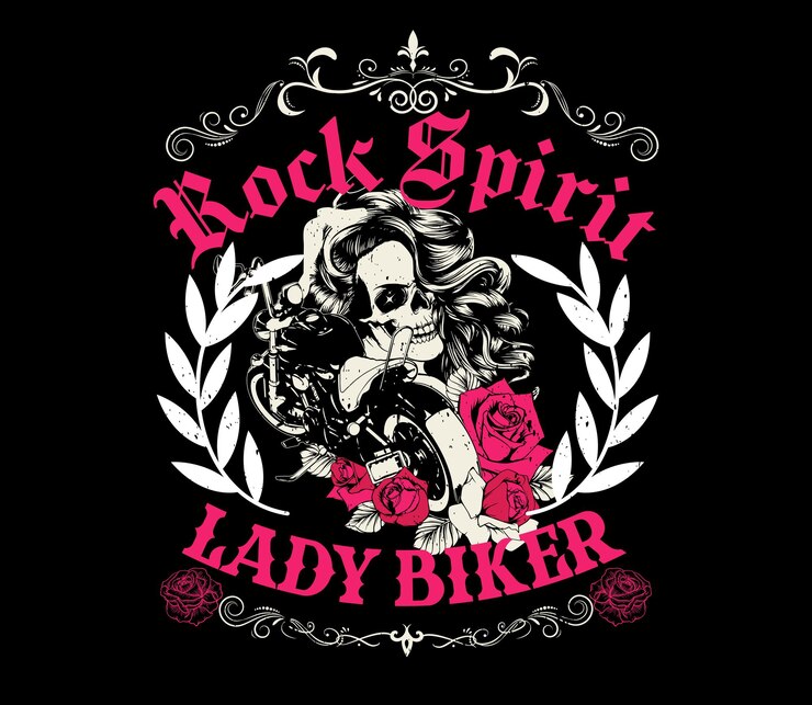 Camisetas de motocicleta femeninas y de borde para mujeres