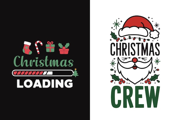 Camisetas de Navidad diseña pancartas de Navidad
