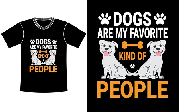 Las camisetas de perros diseñan vectores