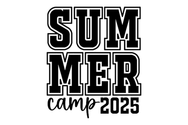 Campamento de verano 2025 - Diseño de tipografía audaz