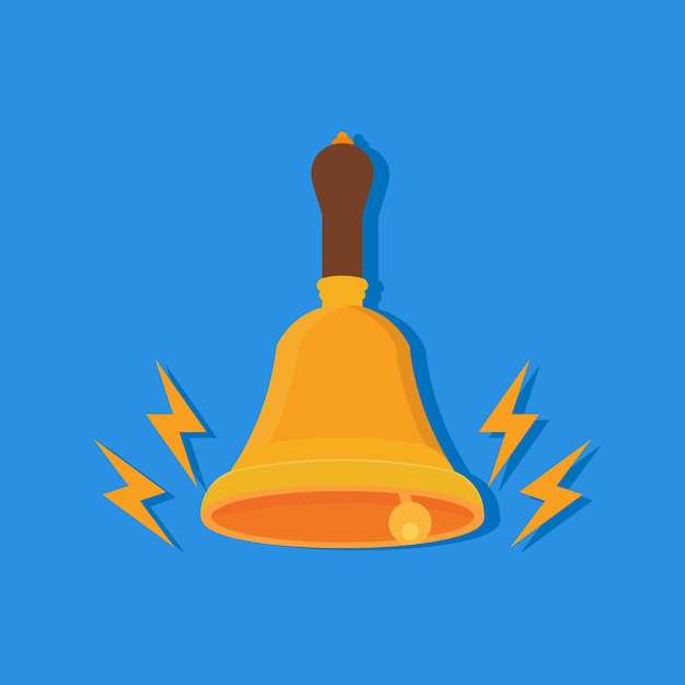Campana aislada en el fondo. ilustración vectorial Ep 10.