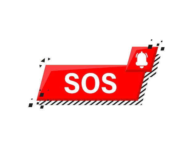 Campana de alarma y banner SOS