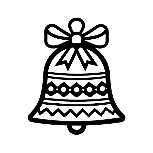 campana de navidad ilustración campana de vacaciones decoración de navidad fondo árbol de celebración