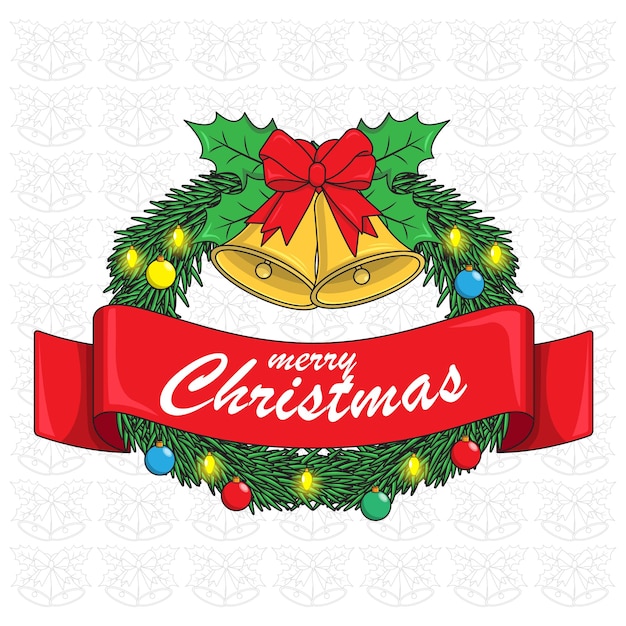 Campana de navidad vector illustration