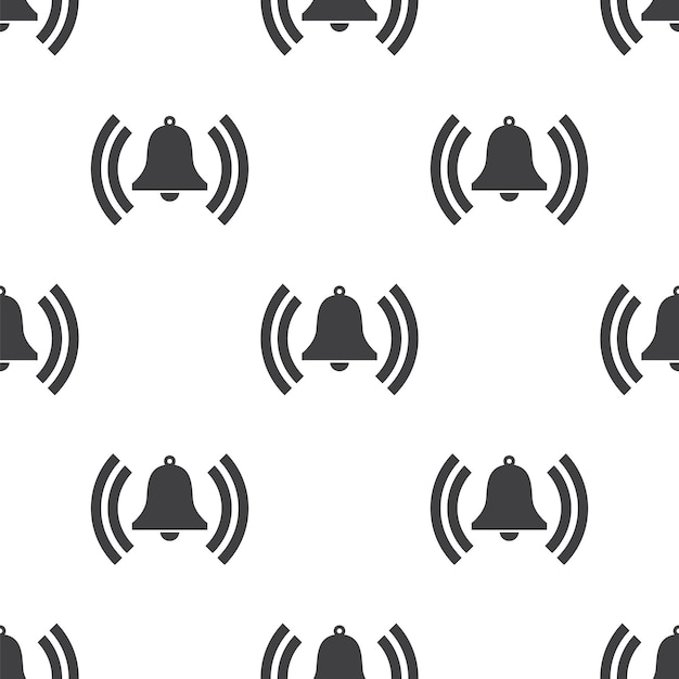 Campana, patrón transparente de vector, editable se puede utilizar para fondos de páginas web, rellenos de patrón