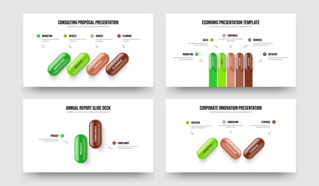 Campaña de producto Cuatro Cinco Dos Diagrama en tres pasos Diseño de marco Colección de ilustraciones vectoriales