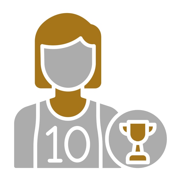 Campeón de diseño vectorial Estilo de ícono masculino