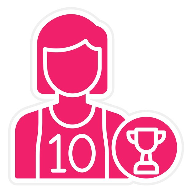Campeón de diseño vectorial Estilo de ícono masculino