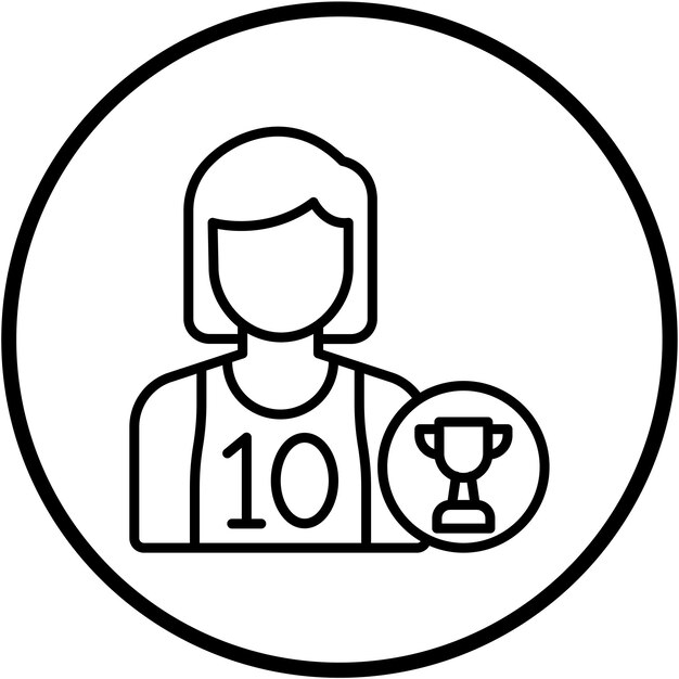 Campeón de diseño vectorial Estilo de ícono masculino