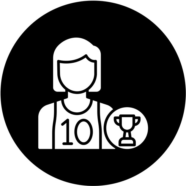 Campeón de diseño vectorial Estilo de ícono masculino