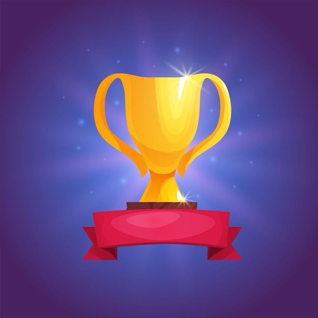Campeón ganador de la copa trofeo victoria premio dorado
