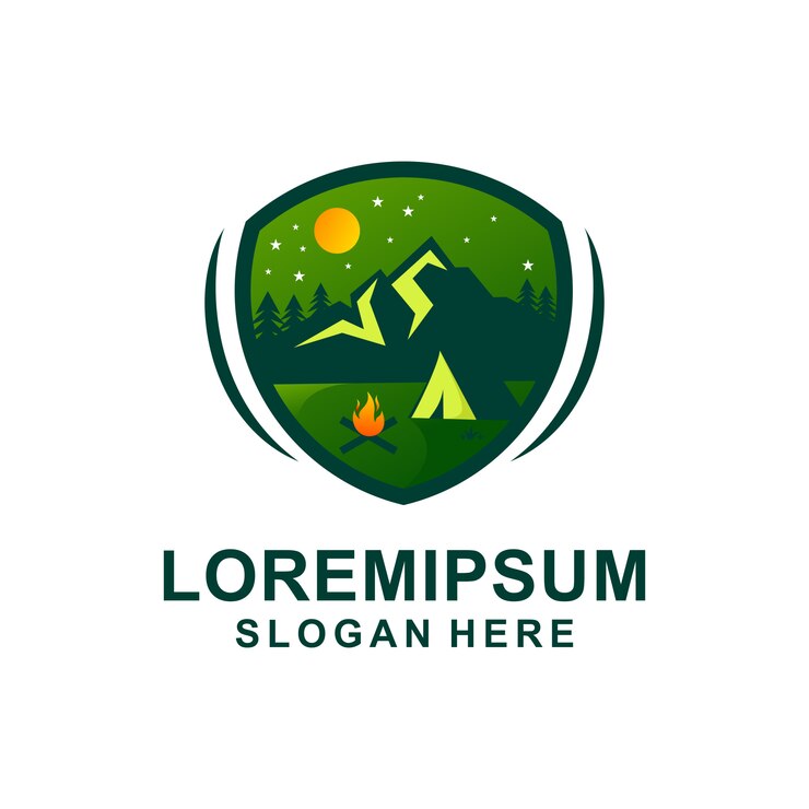 Camping Adventure Logo Template