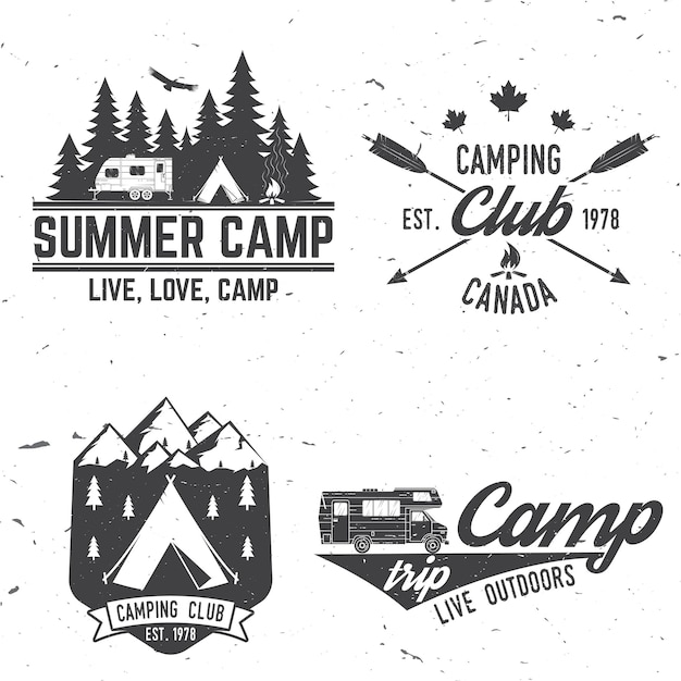 Camping aventura extrema ilustración vectorial
