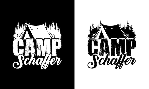 Camping cita diseño de camiseta, tipografía