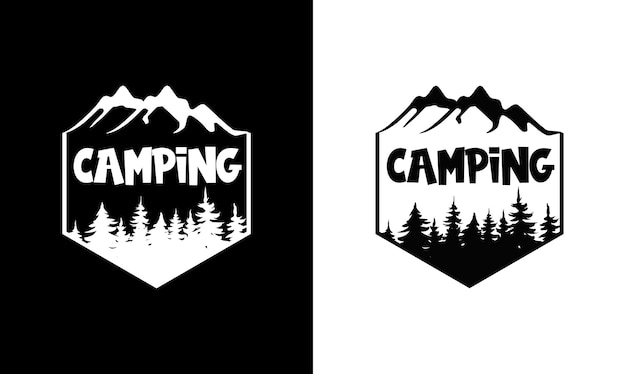 Camping cita diseño de camiseta, tipografía