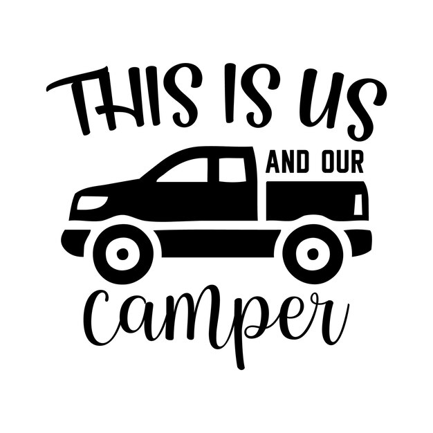 Camping svg, diseño de camiseta de camping