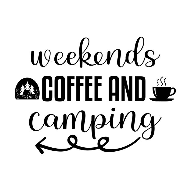 Camping SVG, diseño de camiseta de camping