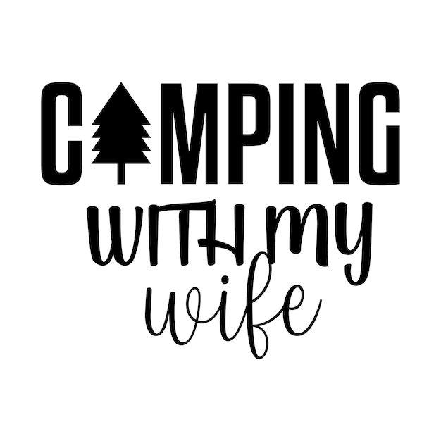 Camping svg, diseño de camiseta de camping