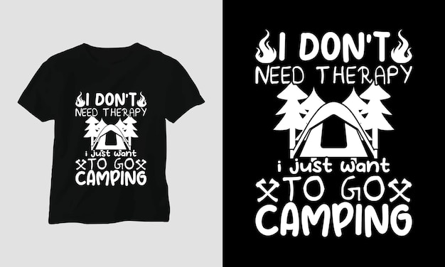 Camping svg diseño con campamento, tienda, montaña, jangle, árbol, cinta, silueta de senderismo