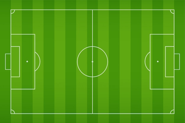 Campo de fútbol con shock por jugar fútbol