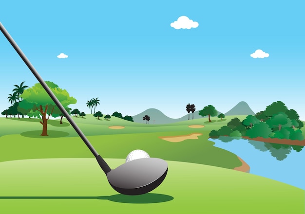 Campo de golf para jugar