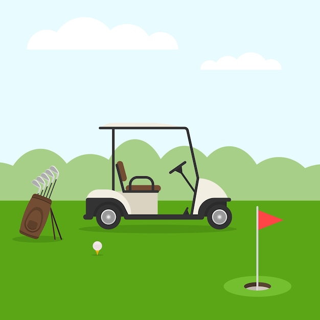 Campo de golf. Paisaje de golf