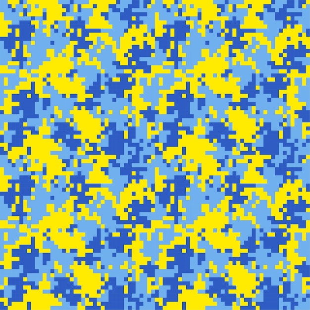 Camuflaje azul amarillo
