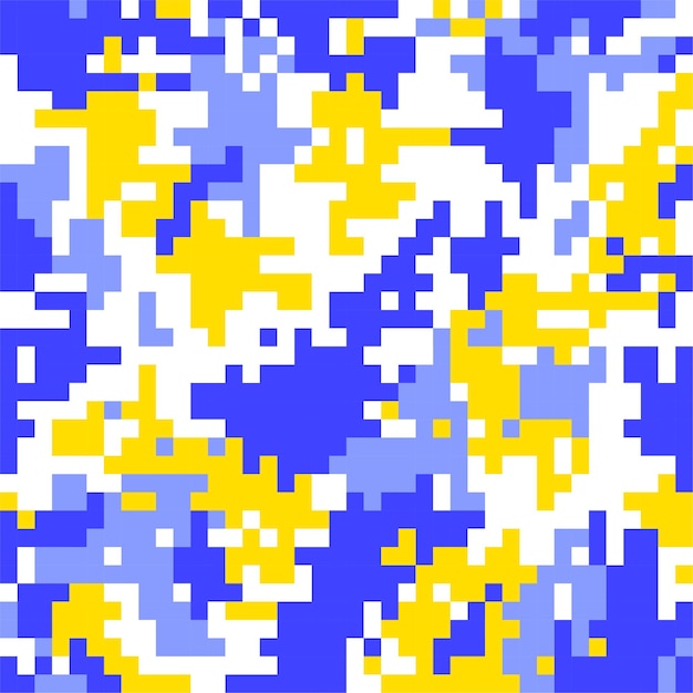 Camuflaje azul amarillo