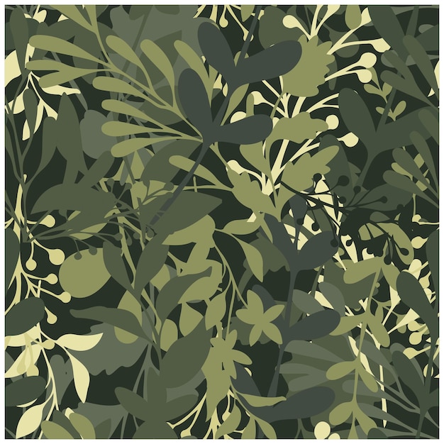 Camuflaje militar bufanda de hojas y flores impresión vectorial de alta calidad píxel camuflaje vectorial tropical