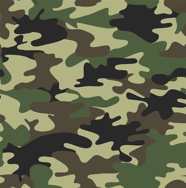 El camuflaje militar de textura repite la caza verde militar perfecta