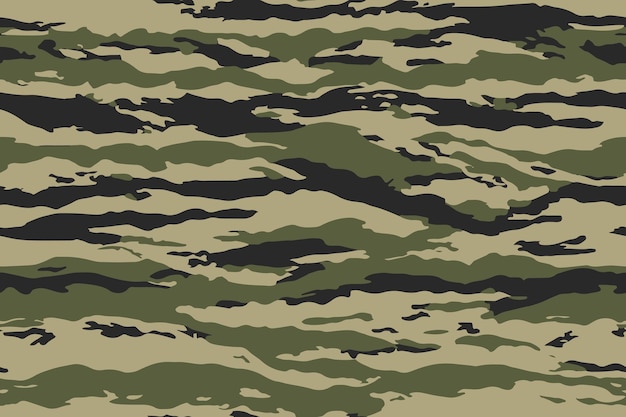 Camuflaje patrón sin costuras Diseño de camuflaje de árbol real del bosque Camufle de caza Franja de tigre
