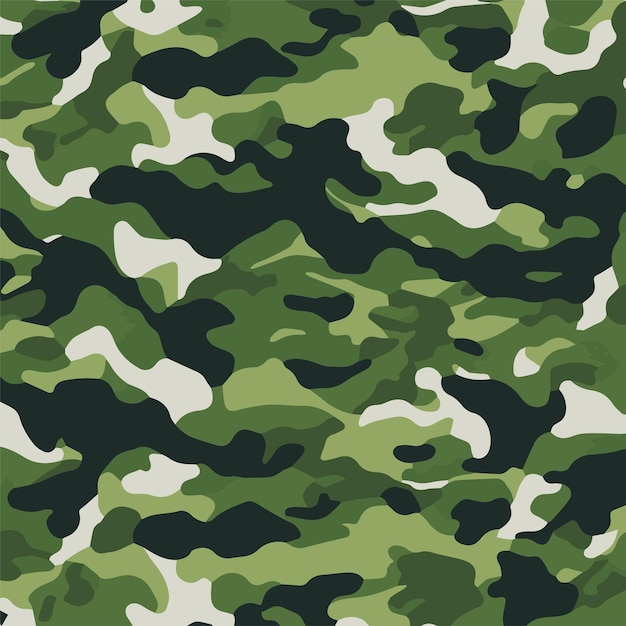 Camuflaje patrón sin costuras Estilo de moda camo repetir impresión Vector ilustración Textura caqui