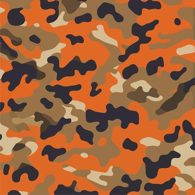 Camuflaje patrón sin costuras Estilo de moda camo repetir impresión Vector ilustración Textura caqui
