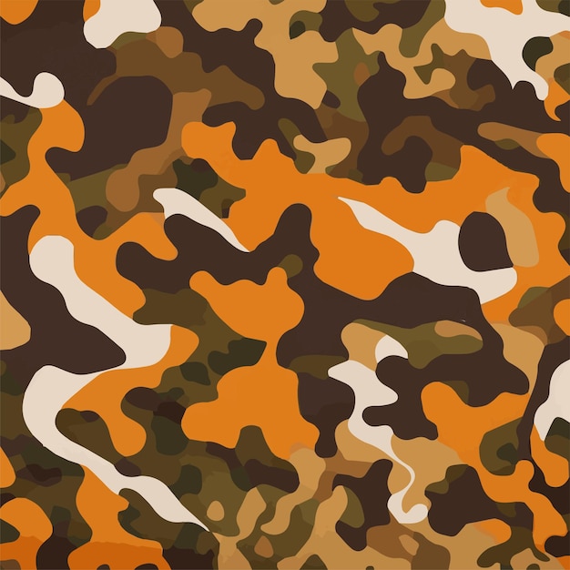 Camuflaje patrón sin costuras Estilo de moda camo repetir impresión Vector ilustración Textura caqui