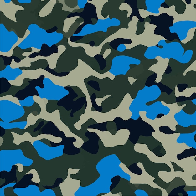 Camuflaje patrón sin costuras Estilo de moda camo repetir impresión Vector ilustración Textura caqui