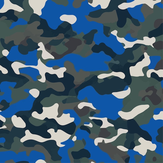 Camuflaje patrón sin costuras Estilo de moda camo repetir impresión Vector ilustración Textura caqui